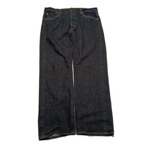 Levi's 501 XX Mens 38X32 Button Fly Black Jeans Dark Wash Made In Mexico Denim